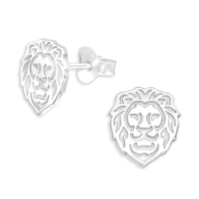 L�wen Ohrringe aus 925 Silber