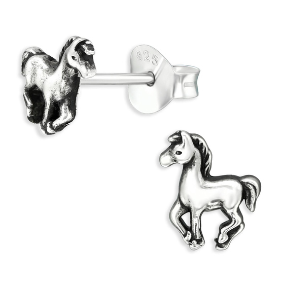 Pferde Kinder Ohrringe aus 925 Silber