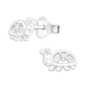 Marienkäfer Kinder Ohrringe aus 925 Silber