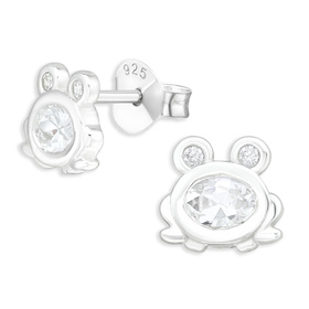 Frosch Ohrringe aus 925 Silber