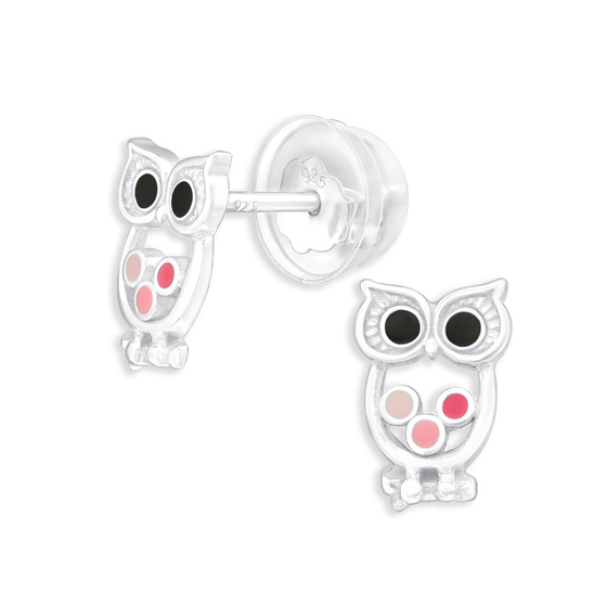 Eulen Kinder Ohrringe aus 925 Silber