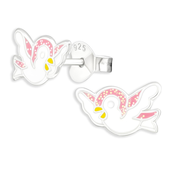 Tauben Kinder Ohrringe aus 925 Silber