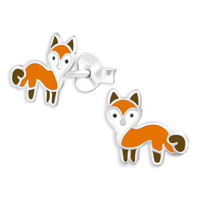 Fuchs Kinder Ohrringe aus 925 Silber