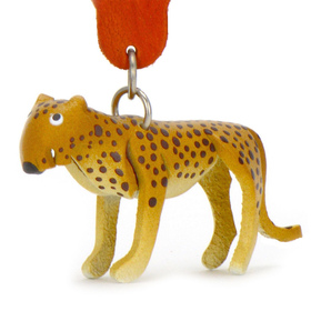 Auf dem Bild zu sehen ist ein Tiger aus Leder als...