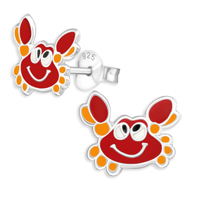 Krabben Kinder Ohrringe aus 925 Silber