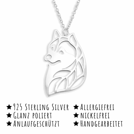 Fuchs Halskette aus 925 Silber