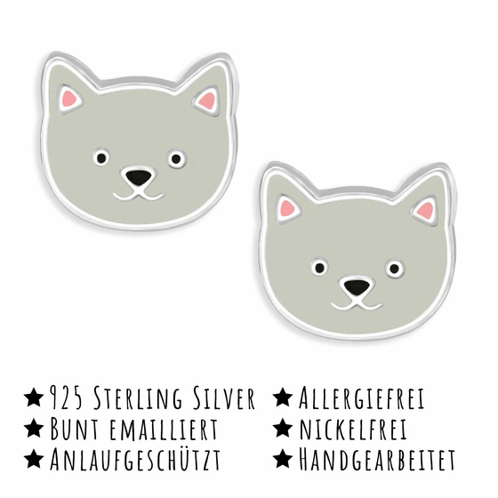 Hunde Kinder Ohrringe aus 925 Silber