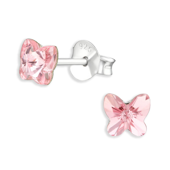 Schmetterling Kinder Ohrringe aus 925 Silber