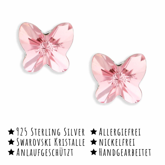 Schmetterling Kinder Ohrringe aus 925 Silber