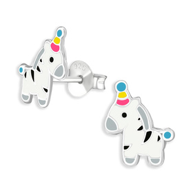 Zebra Kinder Ohrringe aus 925 Silber