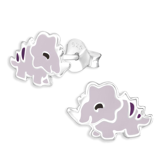 Dino Kinder Ohrringe aus 925 Silber