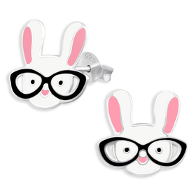Hasen Kinder Ohrringe aus 925 Silber