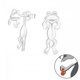 Frosch Ohrringe aus 925 Silber