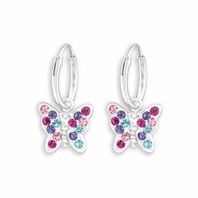 Bezaubernde Kinder-Creolen aus 925 Sterling Silber mit...