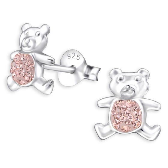 Teddy Bren Kinder Ohrringe aus 925 Silber
