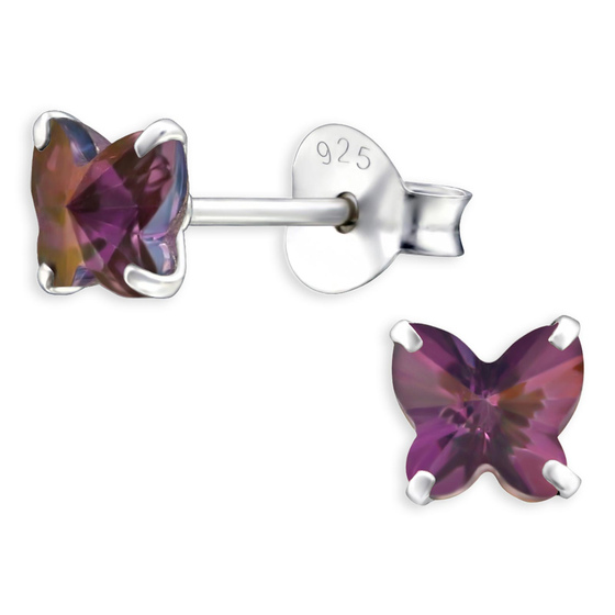 Schmetterling Kinder Ohrringe aus 925 Silber
