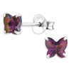 Schmetterling Kinder Ohrringe aus 925 Silber