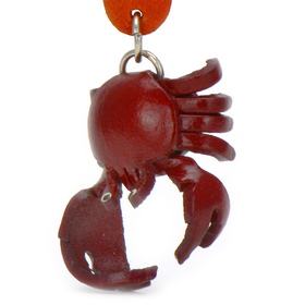 Auf dem Bild zu sehen ist ein Krebs aus Leder als...