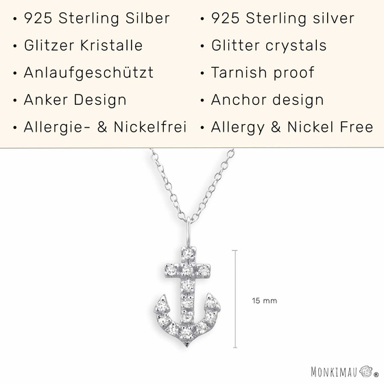 Anker Halskette aus 925 Silber