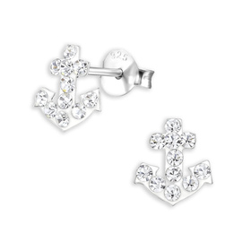 Anker Kinder Ohrringe aus 925 Silber