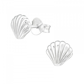 Muschel Ohrringe aus 925 Silber