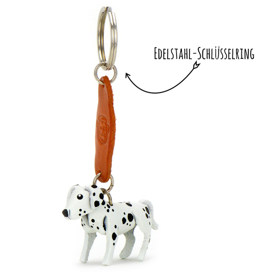 Dalmatiner Hunde Schlsselanhnger aus Leder