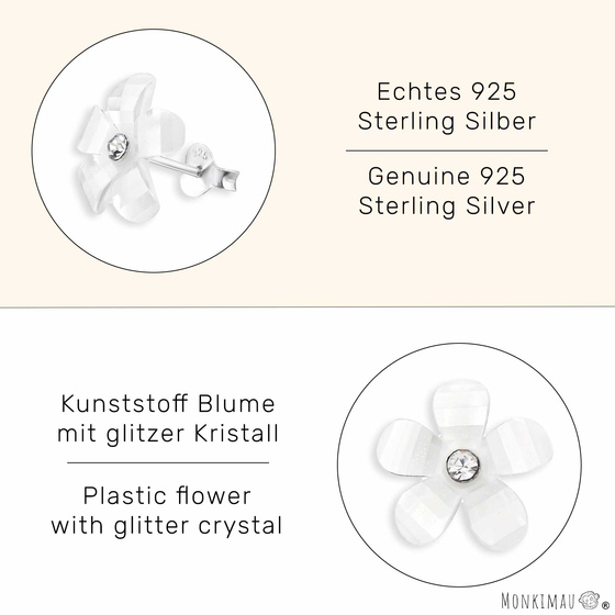 Blten Ohrringe aus 925 Silber
