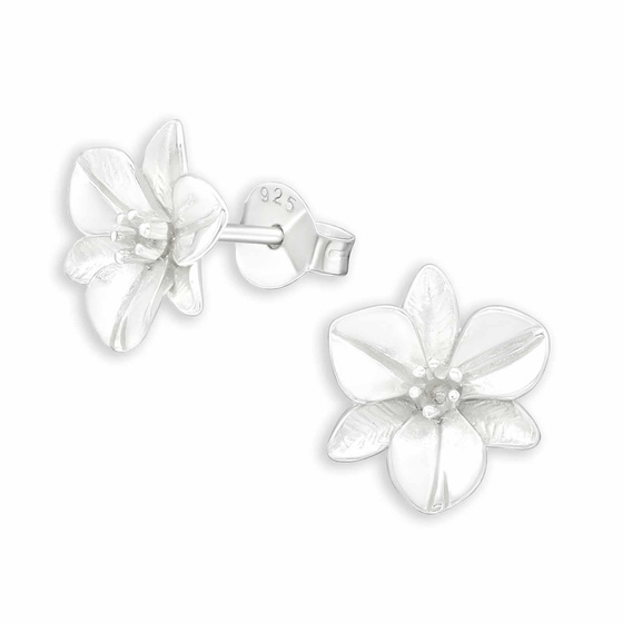 Blumen Ohrstecker aus 925 Sterling Silber | Perfektes Schmuckgeschenk fr Damen