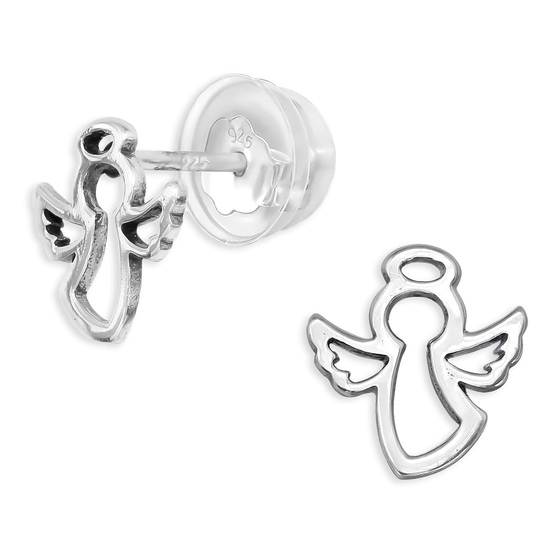 Engel Kinder Ohrringe aus 925 Silber
