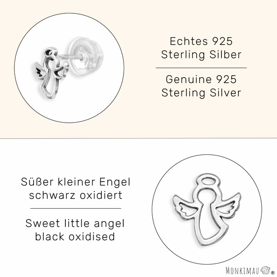 Engel Kinder Ohrringe aus 925 Silber