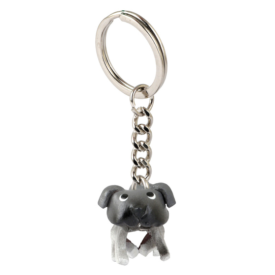 Mops Schlsselanhnger aus Leder