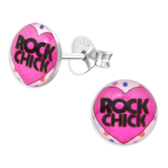 Rock Chick Kinder Ohrringe aus 925 Silber
