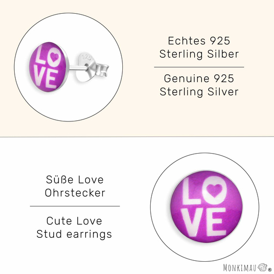 Love Kinder Ohrringe aus 925 Silber
