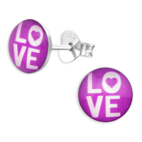 Love Kinder Ohrringe aus 925 Silber