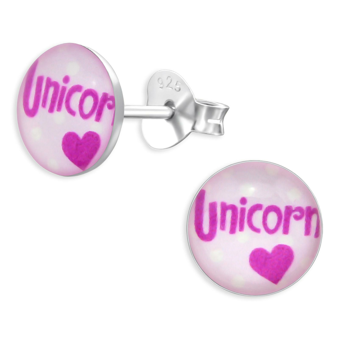 Unicorn Kinder Ohrringe aus 925 Silber
