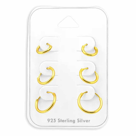 Vielseitiges Ohrschmuck-Set aus 925 Sterling Silber ?...