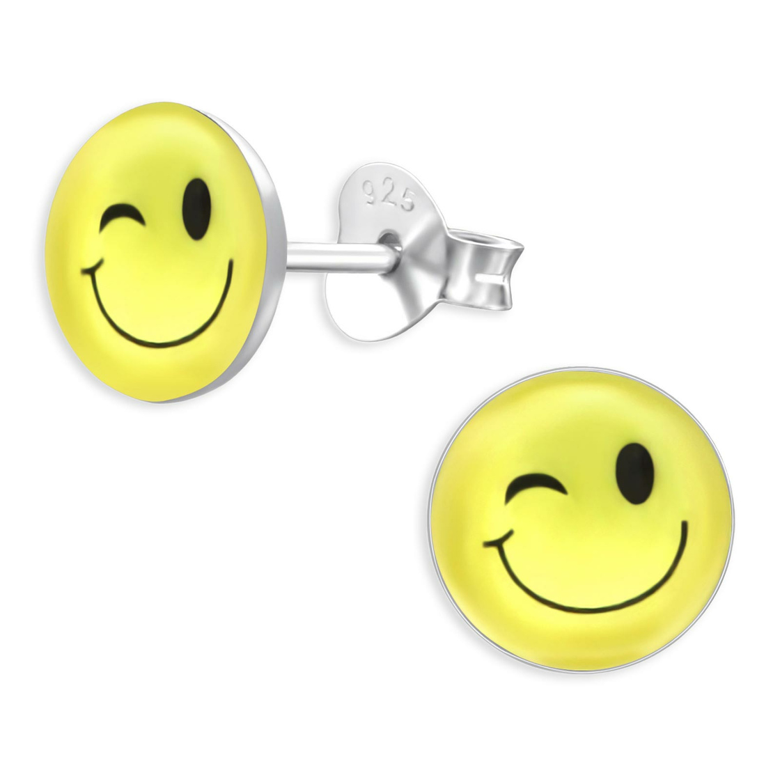 Emoji Kinder Ohrringe aus 925 Silber