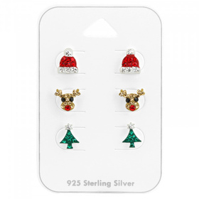 Emoji Kinder Ohrringe aus 925 Silber