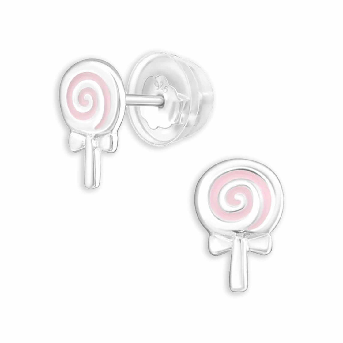 Lollipop Kinder Ohrringe aus 925 Silber