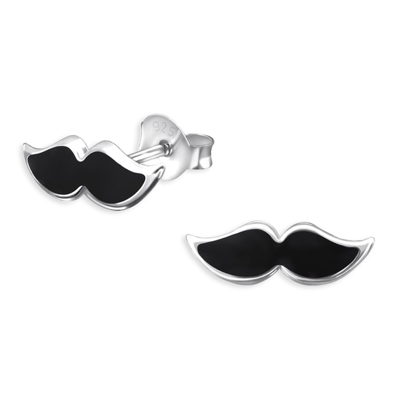 Bart Kinder Ohrringe aus 925 Silber