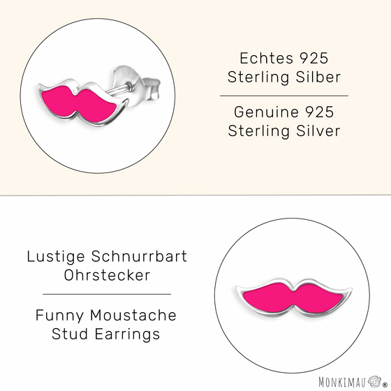 Schneuzer Kinder Ohrringe aus 925 Silber