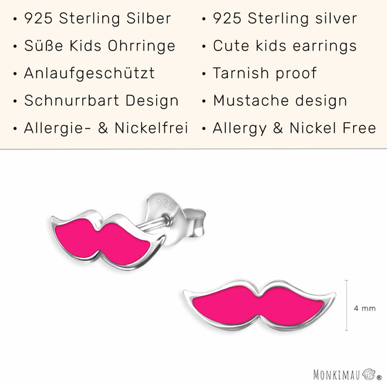 Schneuzer Kinder Ohrringe aus 925 Silber