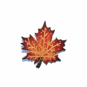 Ahornblatt Schlsselanhnger aus Leder