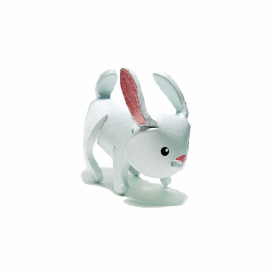 Hasen Schlsselanhnger aus Leder