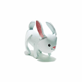 Hasen Schlsselanhnger aus Leder