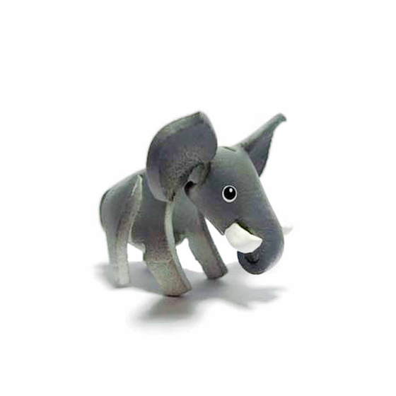 Elefant Schlsselanhnger aus Leder