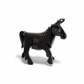 Esel Schlsselanhnger aus Leder