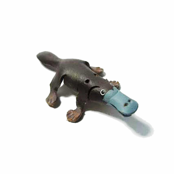 Schnabeltier Schlsselanhnger aus Leder