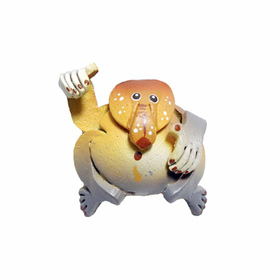 Nasenaffe Schlsselanhnger aus Leder