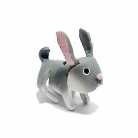 Hase Schlsselanhnger aus Leder